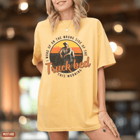 Thumbnail for Truck Bed Comfort Colors Bro Country Fan Tee - Sunlit Funlit | Graphic Tees for Country Concert Addicts