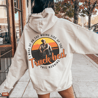 Thumbnail for Truck Bed Country Concert Hoodie - Sunlit Funlit | Graphic Tees for Country Concert Addicts