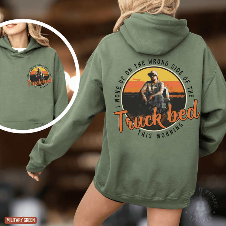 Truck Bed Country Concert Hoodie - Sunlit Funlit | Graphic Tees for Country Concert Addicts