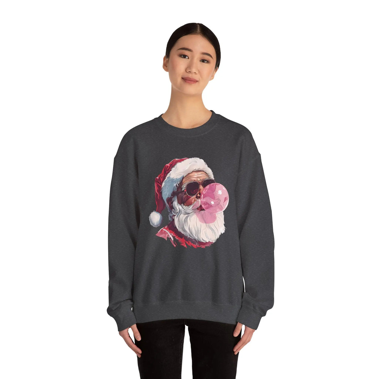 Vintage Santa Bubble Gum Funny Christmas Sweater - Sunlit Funlit Country Music Tees
