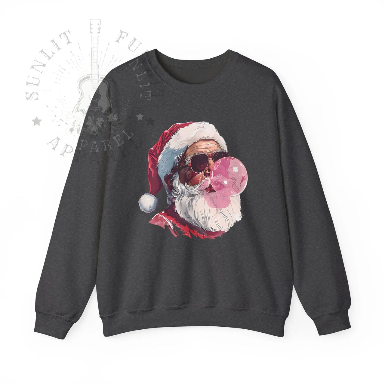Vintage Santa Bubble Gum Funny Christmas Sweater - Sunlit Funlit Country Music Tees