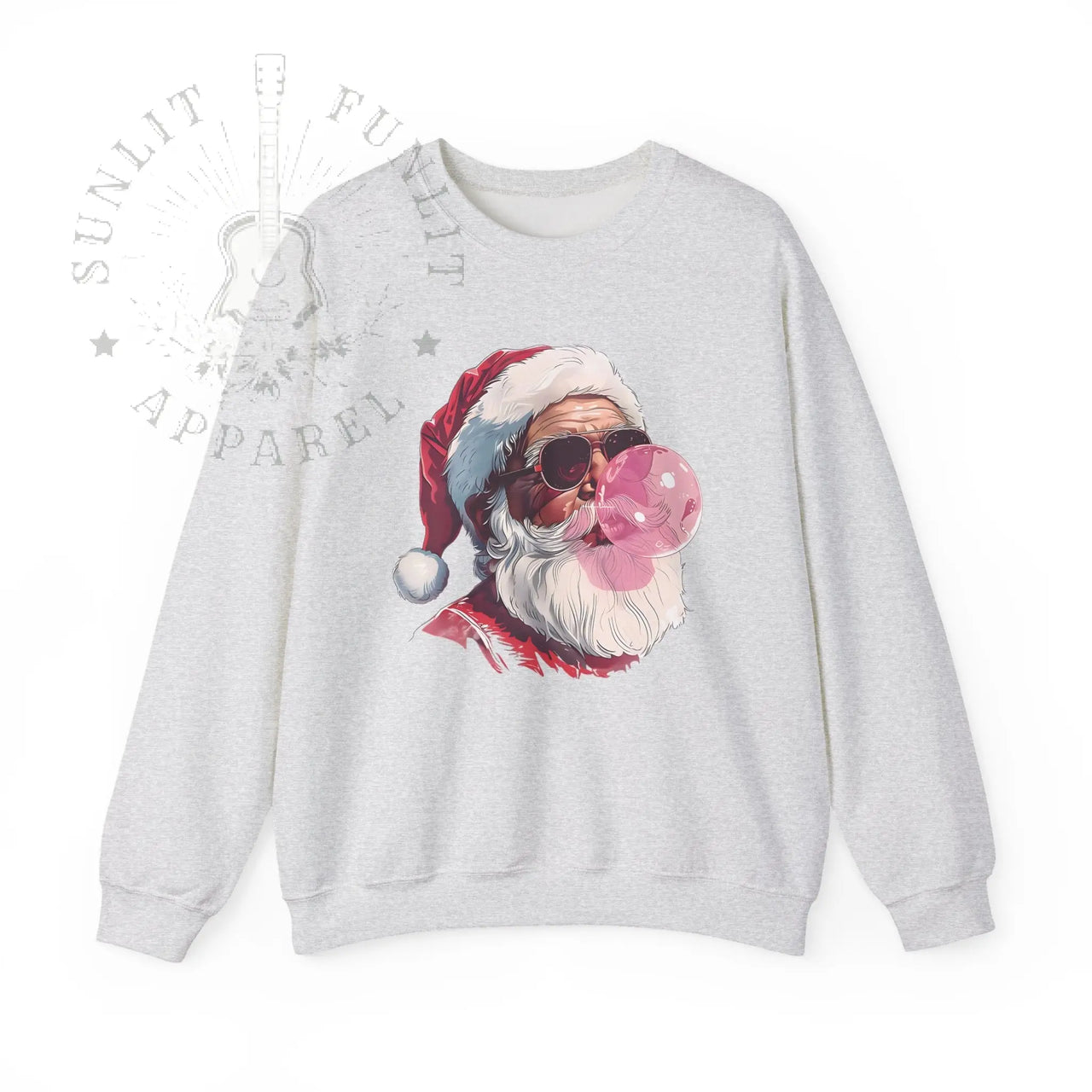 Vintage Santa Bubble Gum Funny Christmas Sweater - Sunlit Funlit Country Music Tees