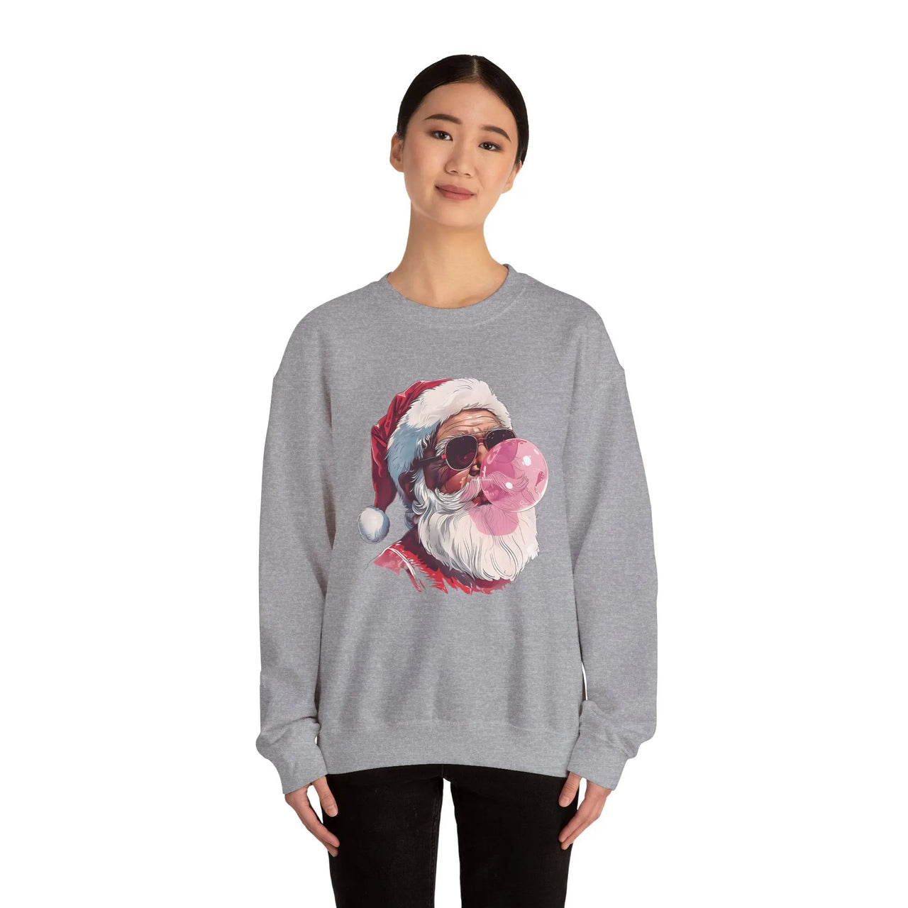 Vintage Santa Bubble Gum Funny Christmas Sweater - Sunlit Funlit Country Music Tees