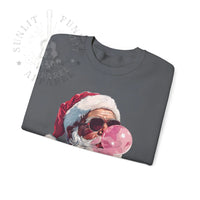 Thumbnail for Vintage Santa Bubble Gum Funny Christmas Sweater - Sunlit Funlit Country Music Tees