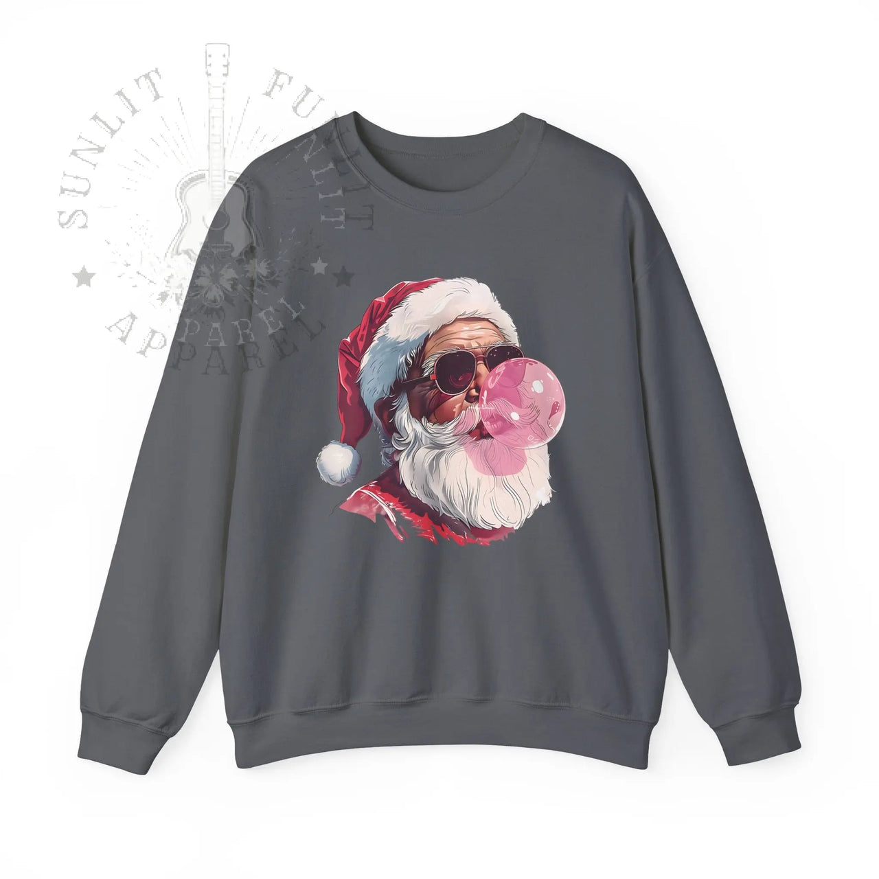 Vintage Santa Bubble Gum Funny Christmas Sweater - Sunlit Funlit Country Music Tees
