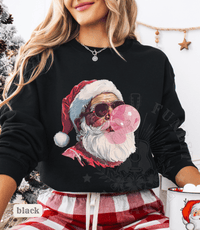 Thumbnail for Vintage Santa Bubble Gum Funny Christmas Sweater - Sunlit Funlit | Graphic Tees for Country Concert Addicts