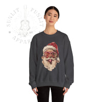 Thumbnail for Vintage Santa Tongue Christmas Sweater - Sunlit Funlit Country Music Tees