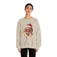 Thumbnail for Vintage Santa Tongue Christmas Sweater - Sunlit Funlit Country Music Tees