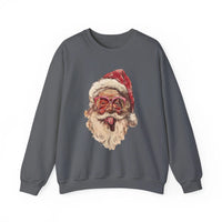 Thumbnail for Vintage Santa Tongue Christmas Sweater - Sunlit Funlit Country Music Tees