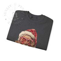 Thumbnail for Vintage Santa Tongue Christmas Sweater - Sunlit Funlit Country Music Tees