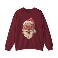 Thumbnail for Vintage Santa Tongue Christmas Sweater - Sunlit Funlit Country Music Tees
