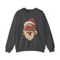Thumbnail for Vintage Santa Tongue Christmas Sweater - Sunlit Funlit Country Music Tees