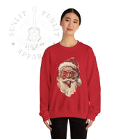 Thumbnail for Vintage Santa Tongue Christmas Sweater - Sunlit Funlit Country Music Tees