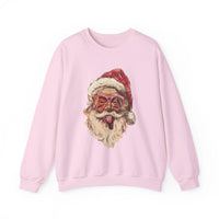 Thumbnail for Vintage Santa Tongue Christmas Sweater - Sunlit Funlit Country Music Tees