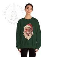 Thumbnail for Vintage Santa Tongue Christmas Sweater - Sunlit Funlit Country Music Tees