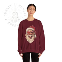 Thumbnail for Vintage Santa Tongue Christmas Sweater - Sunlit Funlit Country Music Tees