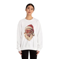 Thumbnail for Vintage Santa Tongue Christmas Sweater - Sunlit Funlit Country Music Tees