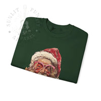 Thumbnail for Vintage Santa Tongue Christmas Sweater - Sunlit Funlit Country Music Tees