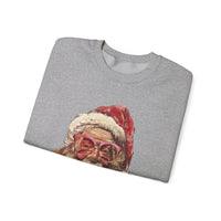 Thumbnail for Vintage Santa Tongue Christmas Sweater - Sunlit Funlit Country Music Tees