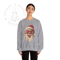 Thumbnail for Vintage Santa Tongue Christmas Sweater - Sunlit Funlit Country Music Tees