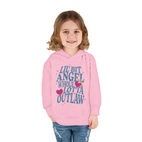 Thumbnail for Wallen Angel Outlaw Toddler Hoodie - Sunlit Funlit Country Music Tees