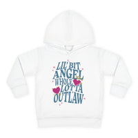 Thumbnail for Wallen Angel Outlaw Toddler Hoodie - Sunlit Funlit Country Music Tees