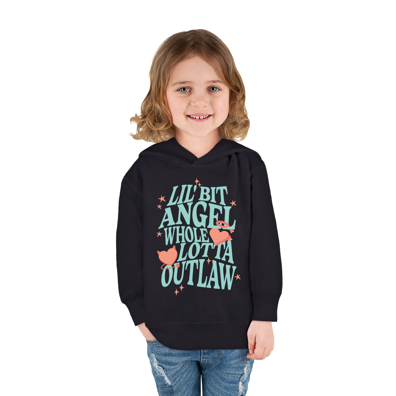 Wallen Angel Outlaw Toddler Hoodie - Sunlit Funlit Country Music Tees