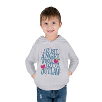 Thumbnail for Wallen Angel Outlaw Toddler Hoodie - Sunlit Funlit Country Music Tees