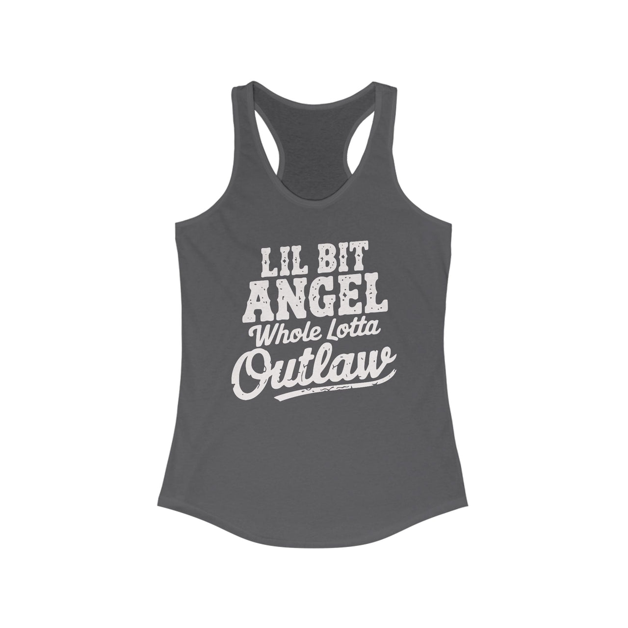 Wallen Angel Outlaw Western Racerback Tank - Sunlit Funlit Country Music Tees