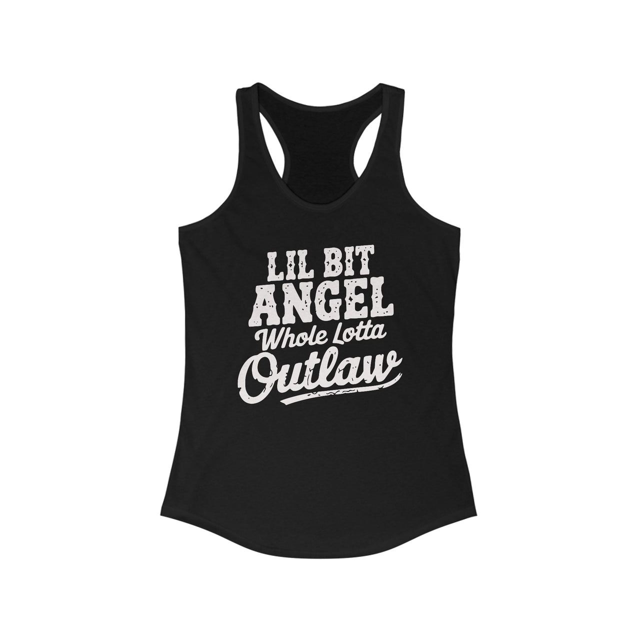 Wallen Angel Outlaw Western Racerback Tank - Sunlit Funlit Country Music Tees