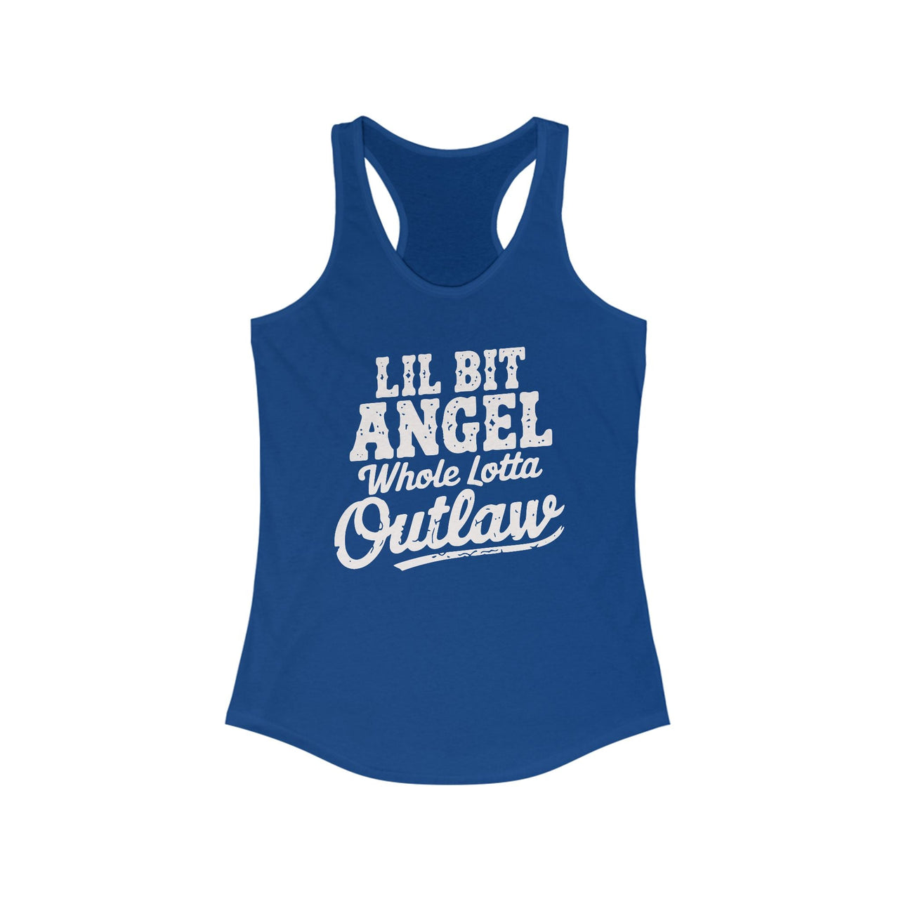 Wallen Angel Outlaw Western Racerback Tank - Sunlit Funlit Country Music Tees