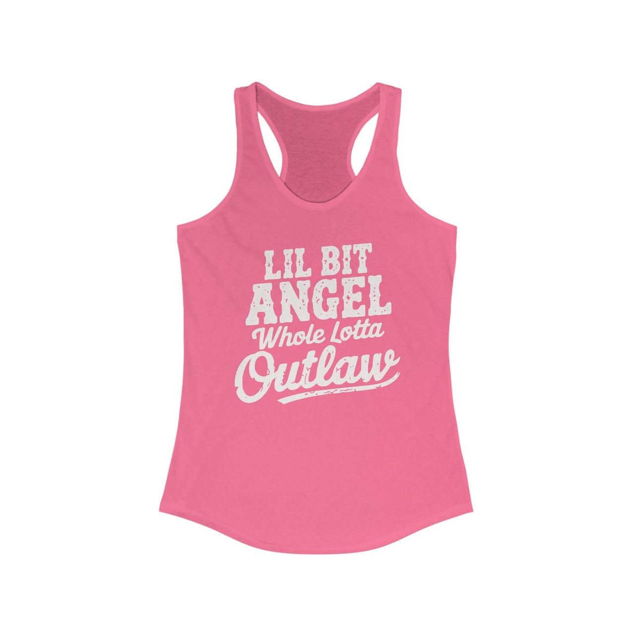 Wallen Angel Outlaw Western Racerback Tank - Sunlit Funlit Country Music Tees