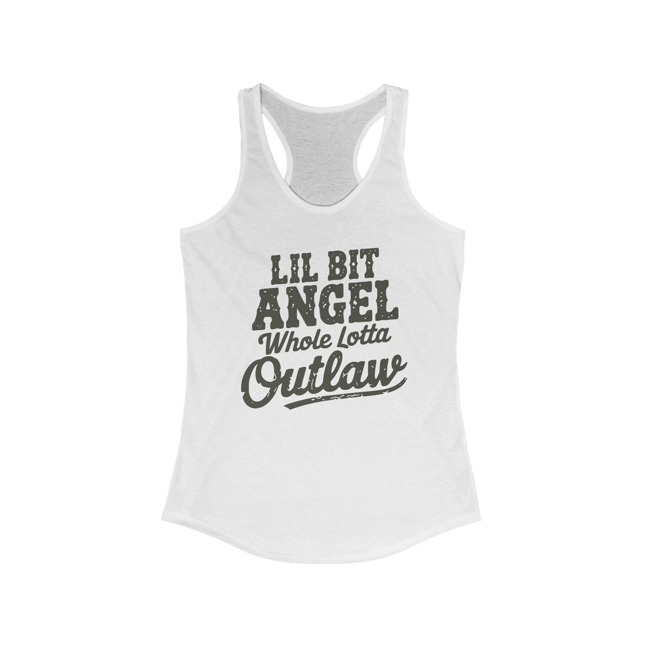 Wallen Angel Outlaw Western Racerback Tank - Sunlit Funlit Country Music Tees