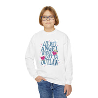 Thumbnail for Wallen Angel Outlaw Youth Sweatshirt - Sunlit Funlit Country Music Tees