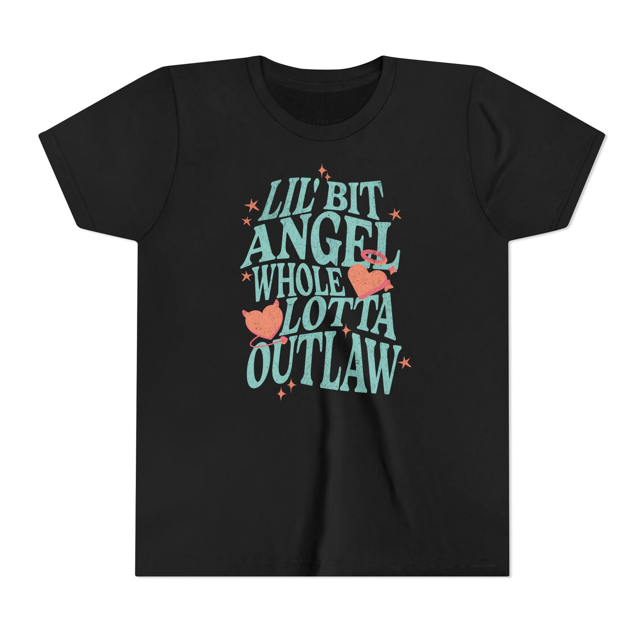 Wallen Angel Outlaw Youth Tee - Sunlit Funlit Country Music Tees