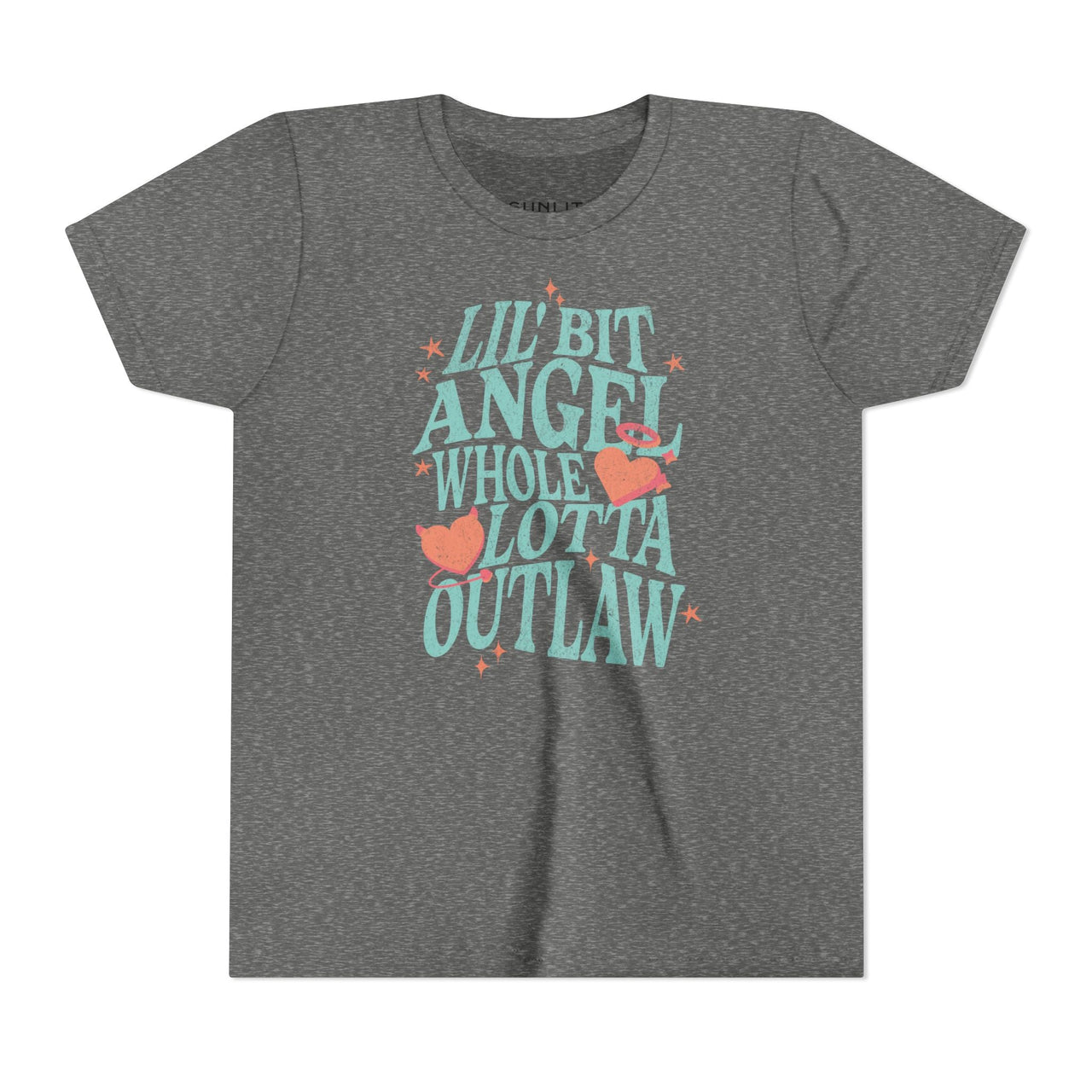 Wallen Angel Outlaw Youth Tee - Sunlit Funlit Country Music Tees