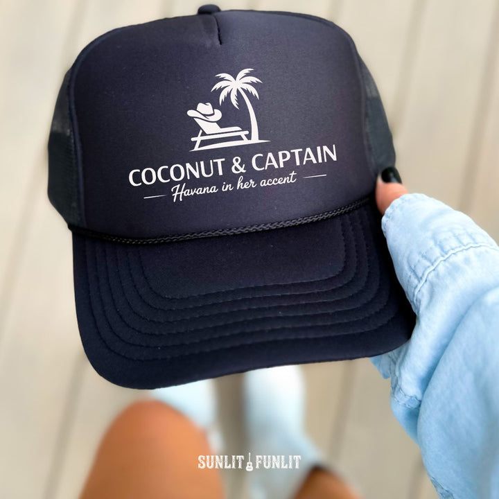 Wallen Coconut & Captain Trucker Hat - Sunlit Funlit