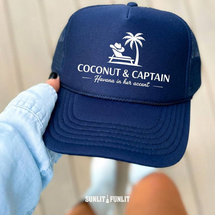 Wallen Coconut & Captain Trucker Hat - Sunlit Funlit