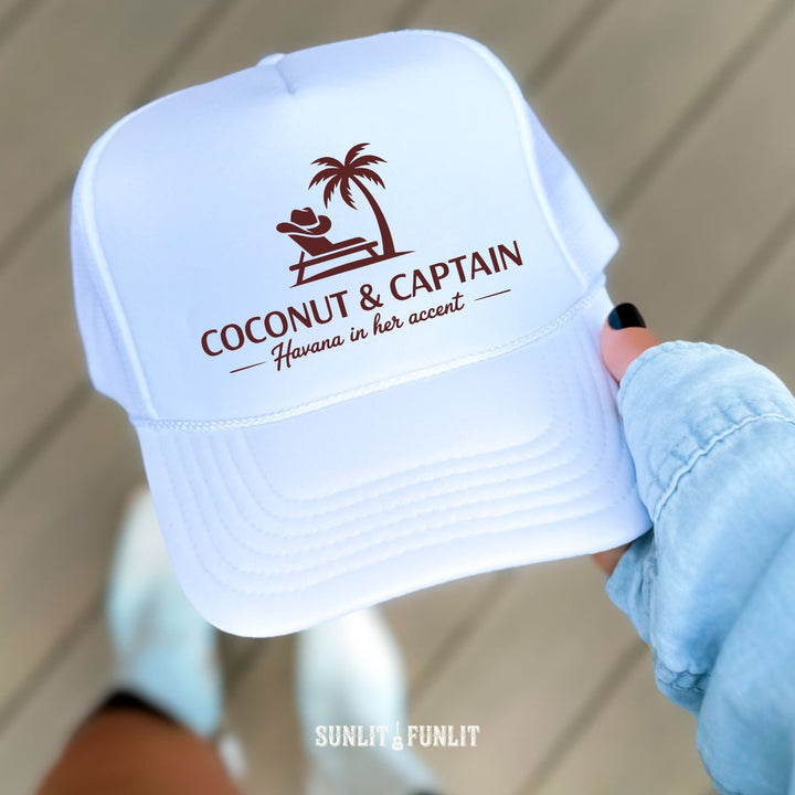 Wallen Coconut & Captain Trucker Hat - Sunlit Funlit