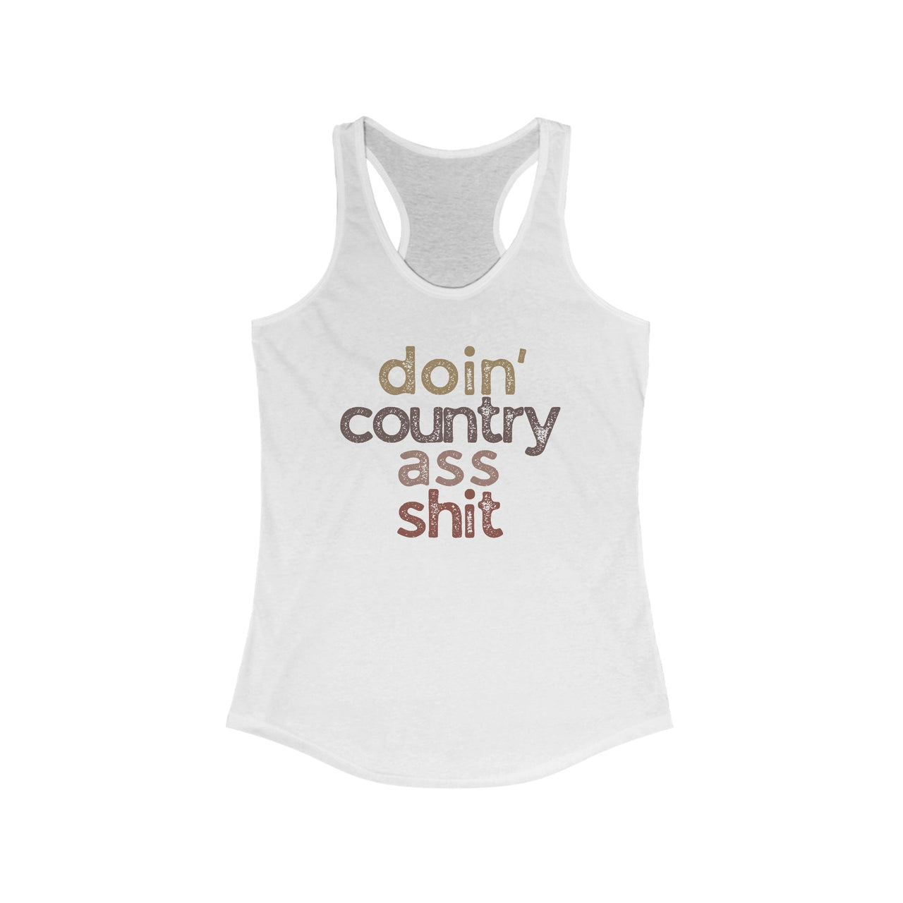 Wallen Doin' Country Ass Sh*t Racerback Tank - Sunlit Funlit Country Music Tees