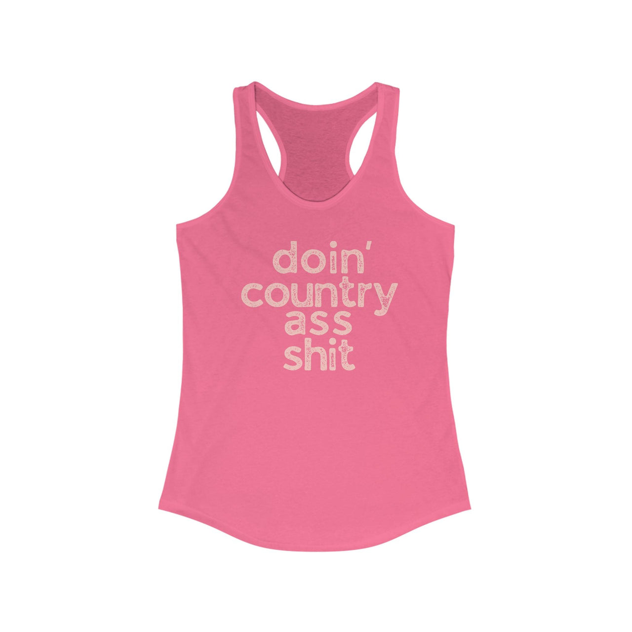 Wallen Doin' Country Ass Sh*t Racerback Tank - Sunlit Funlit Country Music Tees