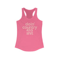 Thumbnail for Wallen Doin' Country Ass Sh*t Racerback Tank - Sunlit Funlit Country Music Tees