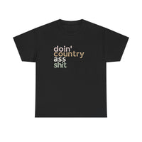 Thumbnail for Wallen Doin' Country Ass Sh*t Stacked Tee - Sunlit Funlit Country Music Tees