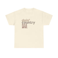 Thumbnail for Wallen Doin' Country Ass Sh*t Stacked Tee - Sunlit Funlit Country Music Tees