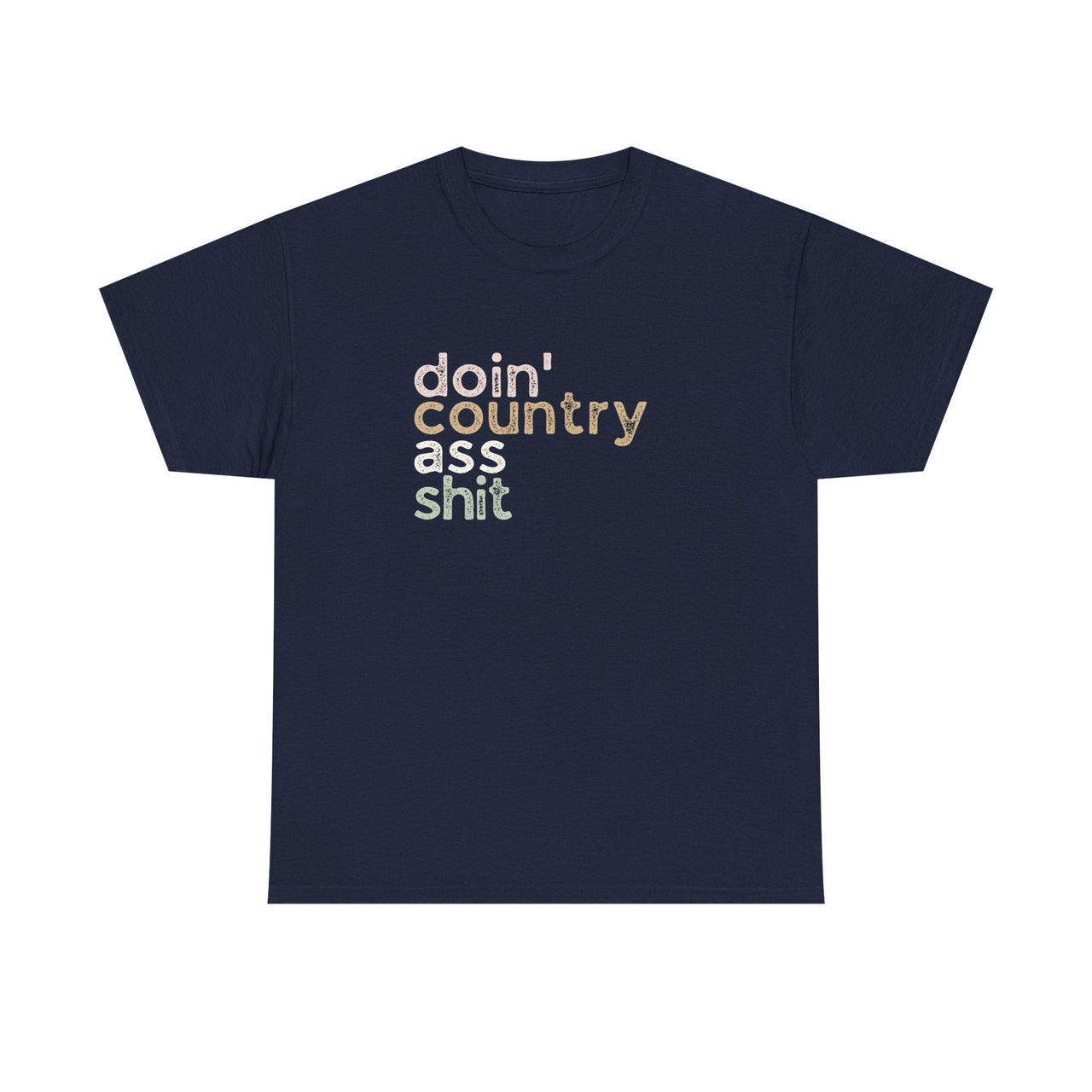 Wallen Doin' Country Ass Sh*t Stacked Tee - Sunlit Funlit Country Music Tees