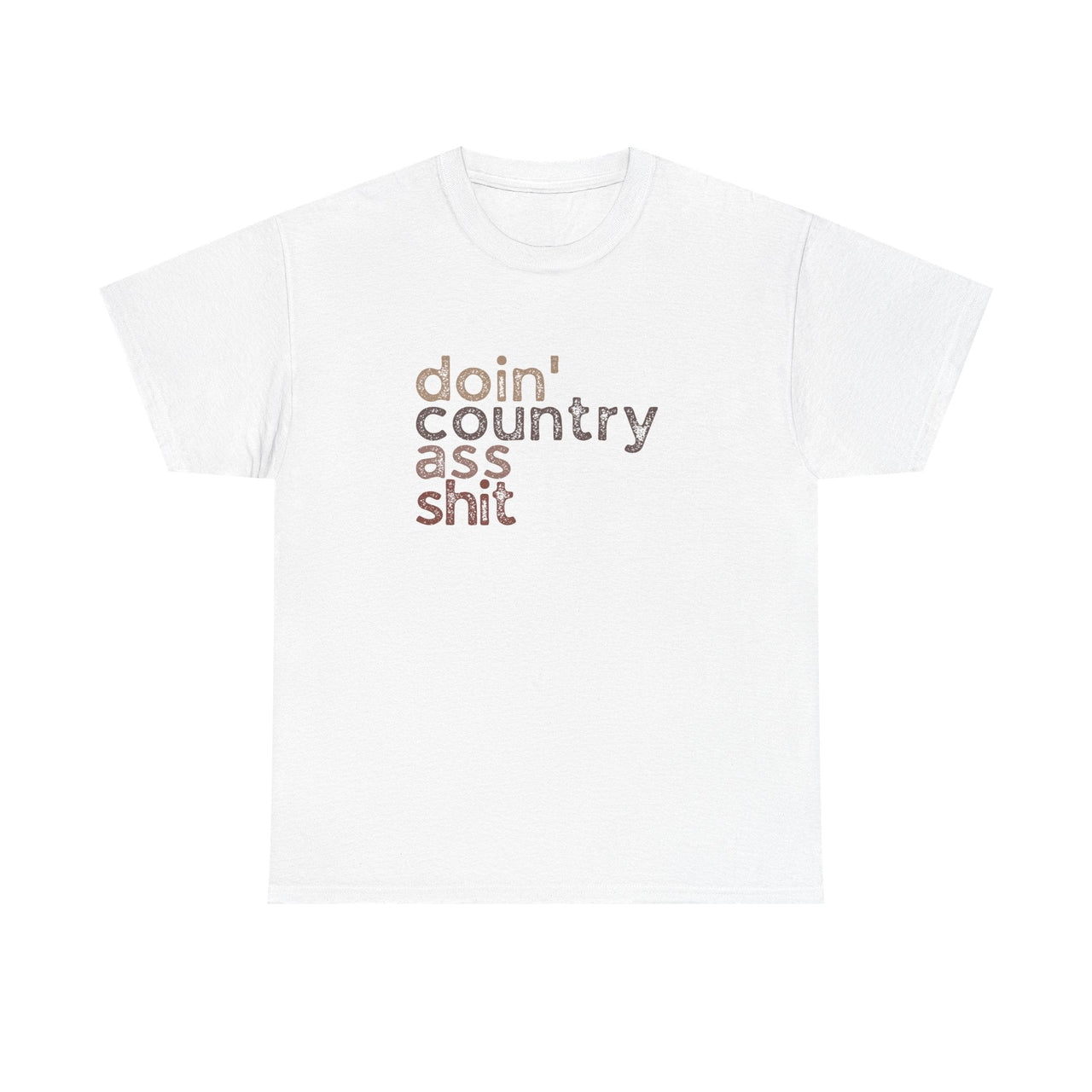 Wallen Doin' Country Ass Sh*t Stacked Tee - Sunlit Funlit Country Music Tees