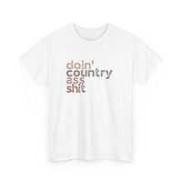 Thumbnail for Wallen Doin' Country Ass Sh*t Stacked Tee - Sunlit Funlit Country Music Tees
