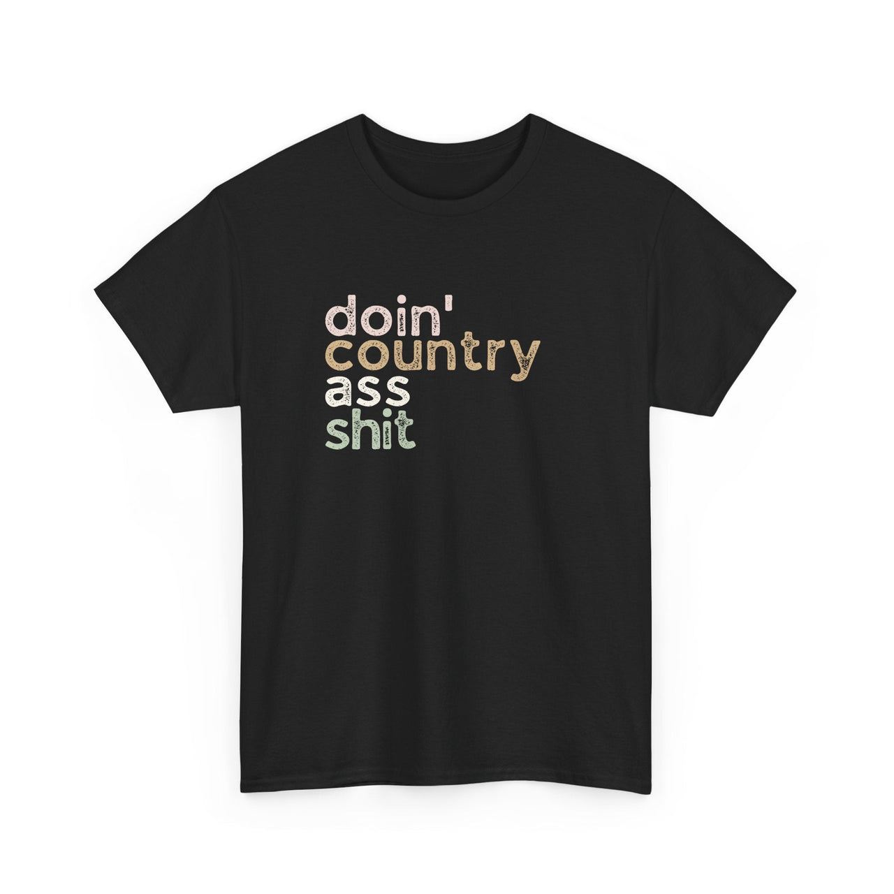 Wallen Doin' Country Ass Sh*t Stacked Tee - Sunlit Funlit Country Music Tees