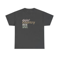 Thumbnail for Wallen Doin' Country Ass Sh*t Stacked Tee - Sunlit Funlit Country Music Tees