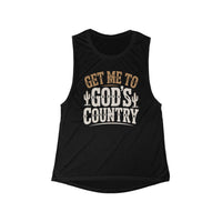Thumbnail for Wallen Get Me To God's Country Muscle Tank - Sunlit Funlit Country Music Tees